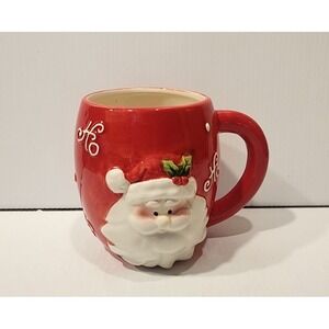 Ho Ho Ho Santa Mug Tea Cocoa Cup #C0397  Ceramic NIP
